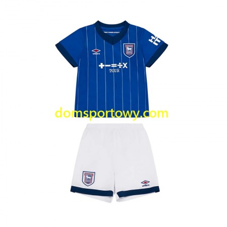 Koszulka Ipswich Town Dziecięcy Domowe Koszulki Piłkarskie 2024-2025 Krótki Rękaw